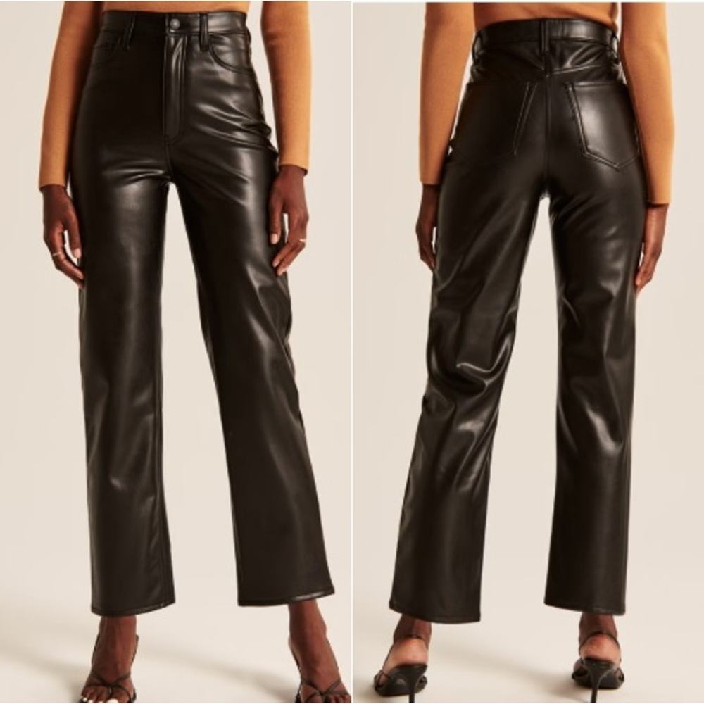 Abercrombie & Fitch Black Straight Leg Pants